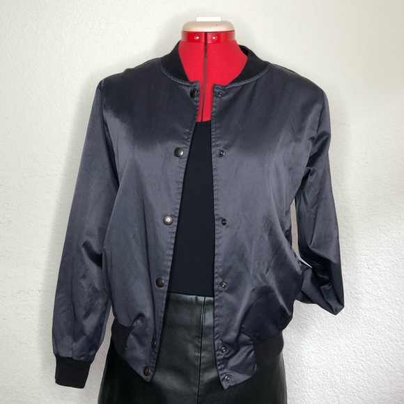 Brandy Melville Jackets & Blazers - Brandy Melville Black Bomber Jacket- Size OS/ Small